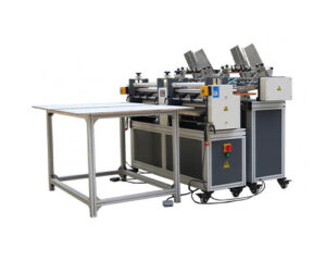 Semi-auto Double feeder gluing machine