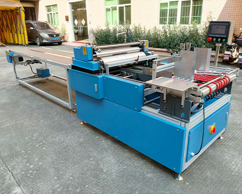 Semi-auto single feeder puzzle gluing machine