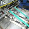 Fully automatic board book pages pasting& glue binding line
