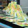 High speed paper board folding machine
